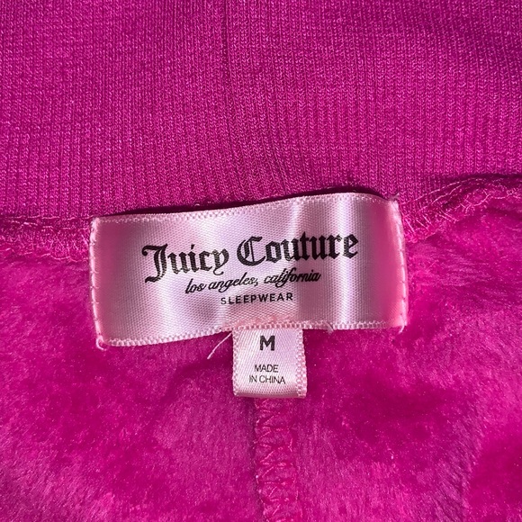 JUICY COUTURE Furry Jogger Pajama Pants - Picture 7 of 7